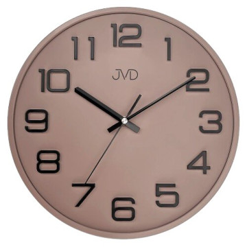 Nástenné hodiny JVD sweep HX2472.11, 30cm hnedé